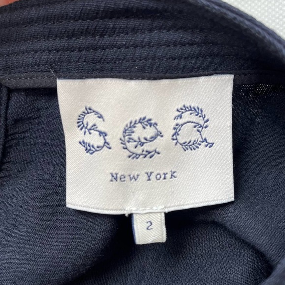 SEA New York A-line Silk Mixed Media Dress Women Size 2 - Picture 10 of 11